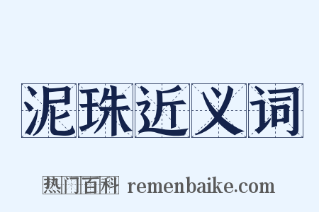 泥珠近义词是什么意思的图片